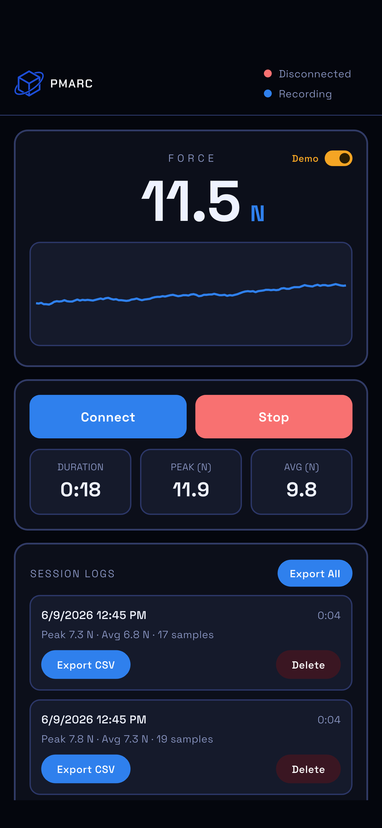 Live force screen